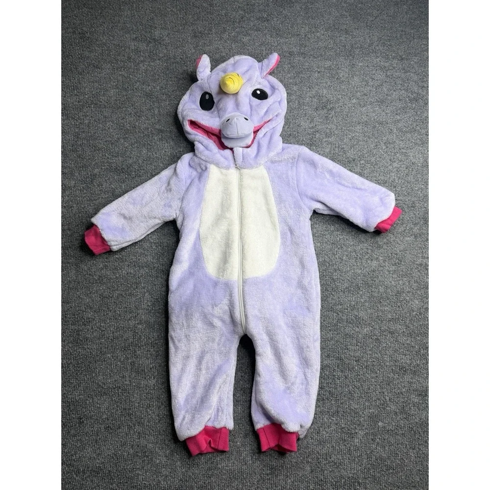 Costume Unicorn Baby Infant 6-9 Months Halloween Suit Light Purple